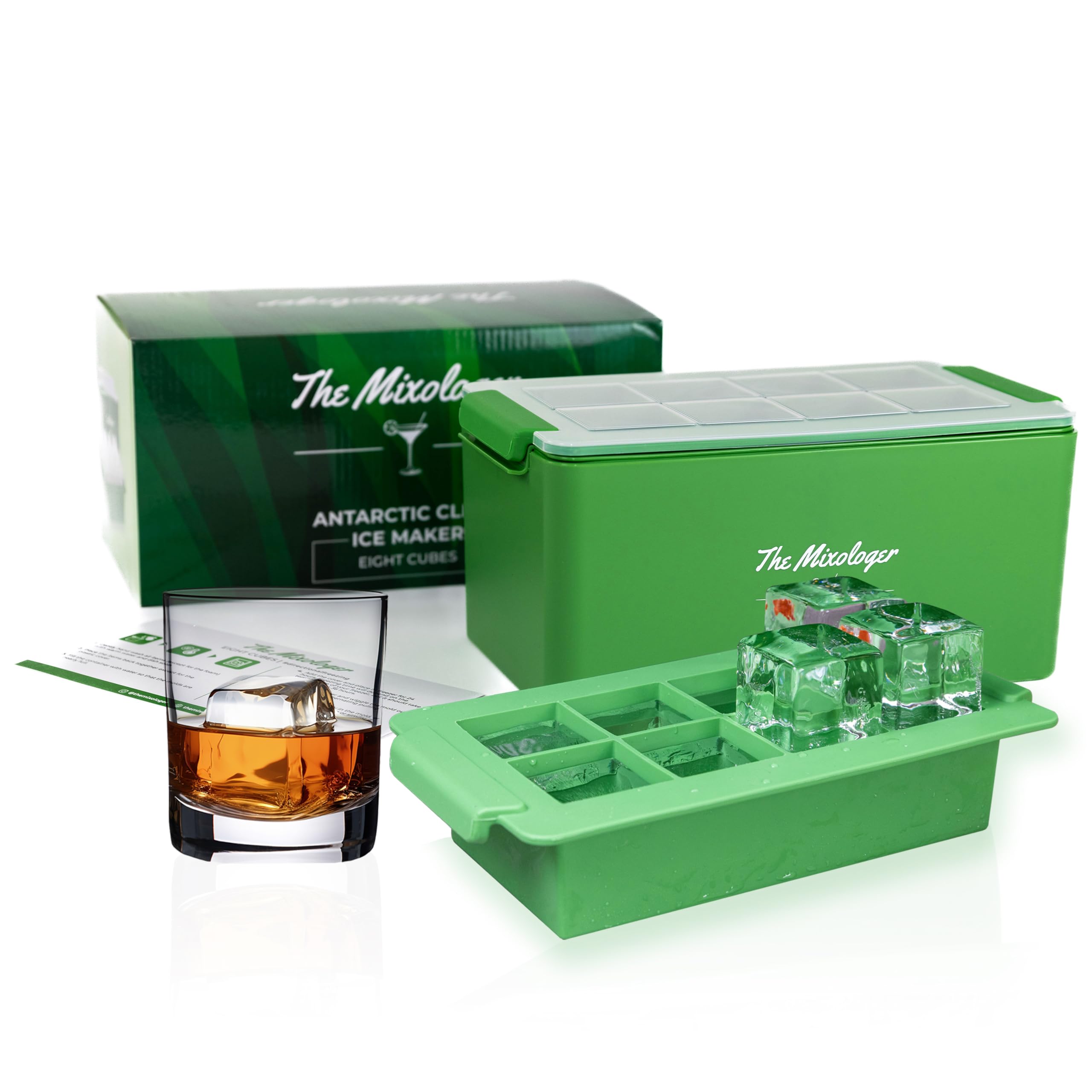Amazon.com: The Mixologer Clear Ice Maker - Antarctic Set of 8